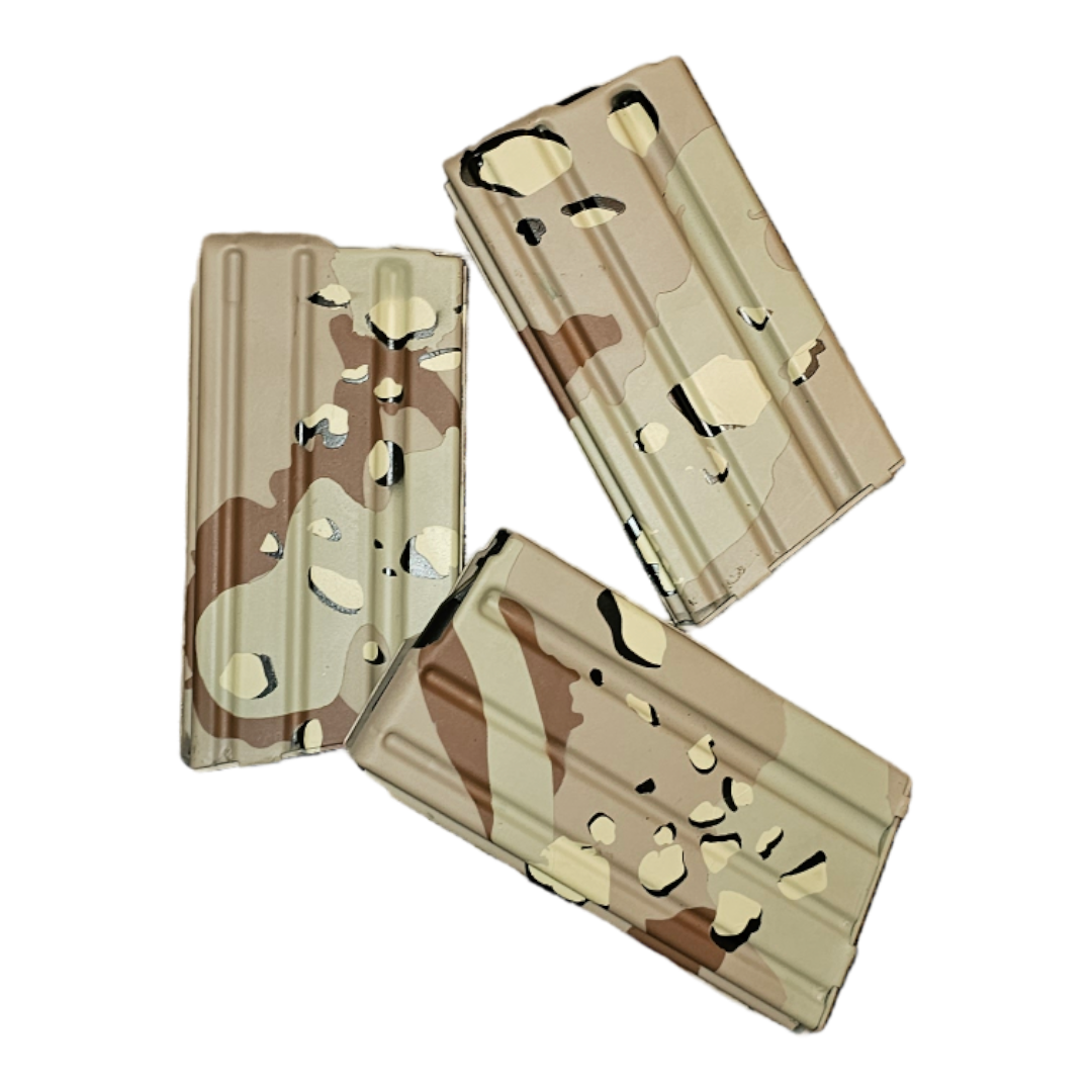 6 color desert camo 20 round mags